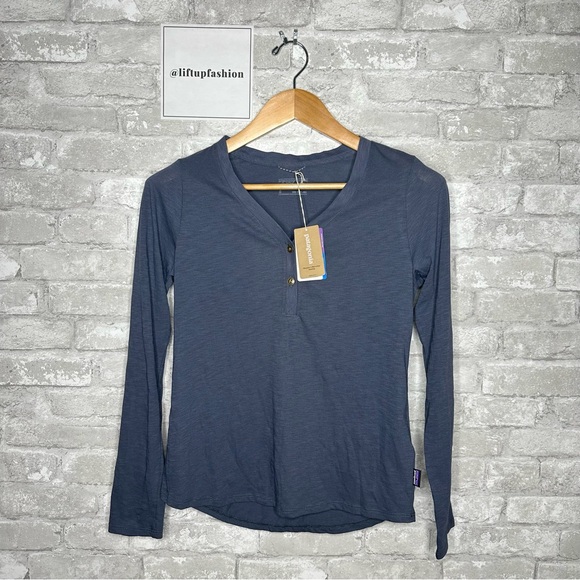 Patagonia Women's Mainstay Henley Long Sleeve Shirt NWT Size XS (Smolder Blue) - Picture 2 of 12